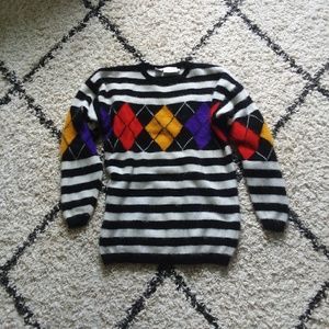 Wool blend retro style sweater
